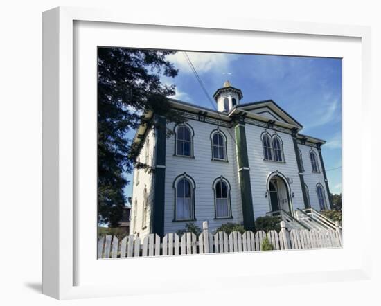 House Where Alfred Hitchcock's the Birds Was Filmed, Bodega Bay, Northern California, USA-Alison Wright-Framed Photographic Print