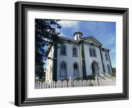 House Where Alfred Hitchcock's the Birds Was Filmed, Bodega Bay, Northern California, USA-Alison Wright-Framed Photographic Print