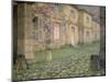 House with Roses at Dusk, C.1928-Henri Eugene Augustin Le Sidaner-Mounted Giclee Print