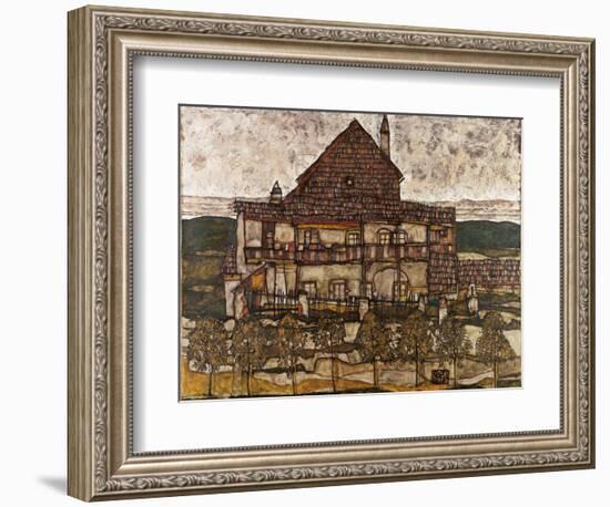 House with Shingle Roof (Old House I), 1911-Egon Schiele-Framed Giclee Print