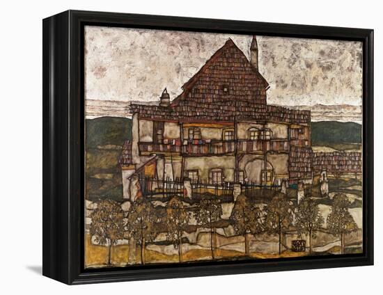 House with Shingle Roof (Old House I), 1911-Egon Schiele-Framed Premier Image Canvas