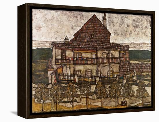 House with Shingle Roof (Old House I), 1911-Egon Schiele-Framed Premier Image Canvas