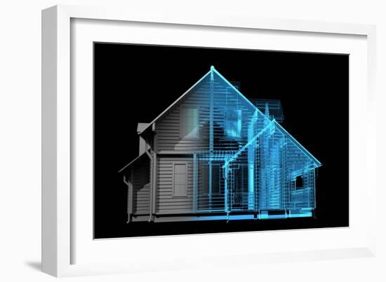 House-sauliusl-Framed Art Print