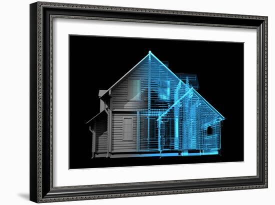 House-sauliusl-Framed Art Print