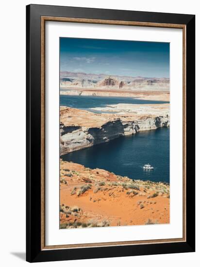 Houseboat at Lake Powell, Page Arizona-Vincent James-Framed Photographic Print