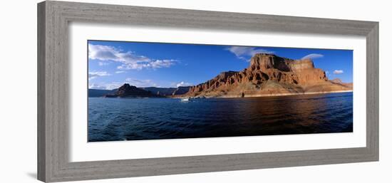 Houseboating on Lake Powell Ut-null-Framed Photographic Print