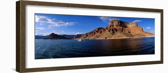 Houseboating on Lake Powell Ut-null-Framed Photographic Print