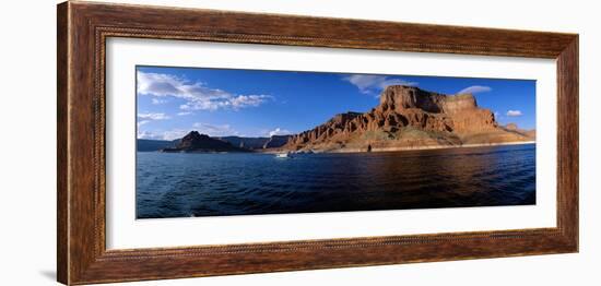 Houseboating on Lake Powell Ut-null-Framed Photographic Print