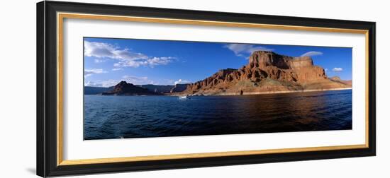 Houseboating on Lake Powell Ut-null-Framed Photographic Print