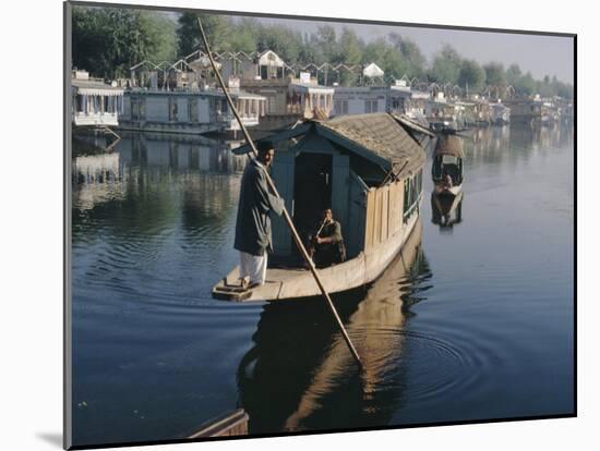 Houseboats on the Lake at Srinagar, Kashmir, Jammu and Kashmir State, India-Christina Gascoigne-Mounted Photographic Print