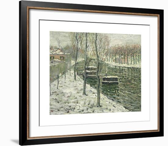 Houseboats-Ernest Lawson-Framed Premium Giclee Print