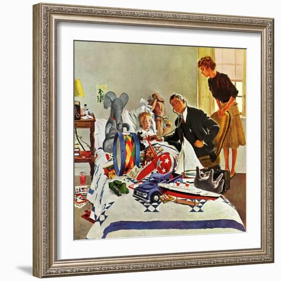 "Housecall," February 27, 1960-George Hughes-Framed Giclee Print