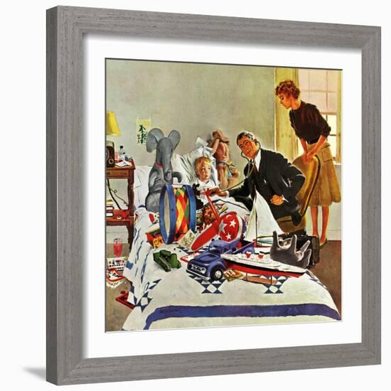 "Housecall," February 27, 1960-George Hughes-Framed Giclee Print