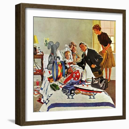 "Housecall," February 27, 1960-George Hughes-Framed Giclee Print