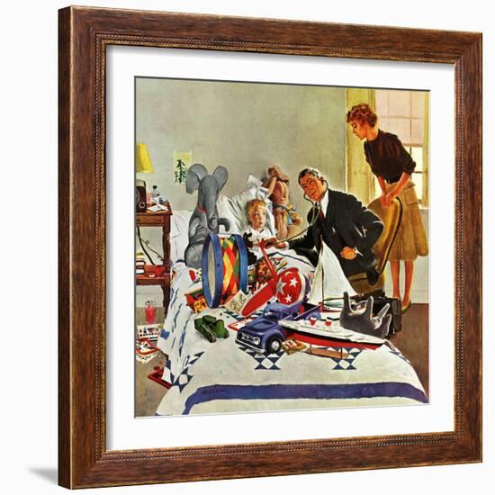 "Housecall," February 27, 1960-George Hughes-Framed Giclee Print