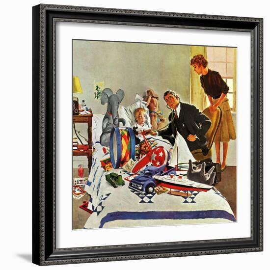 "Housecall," February 27, 1960-George Hughes-Framed Giclee Print