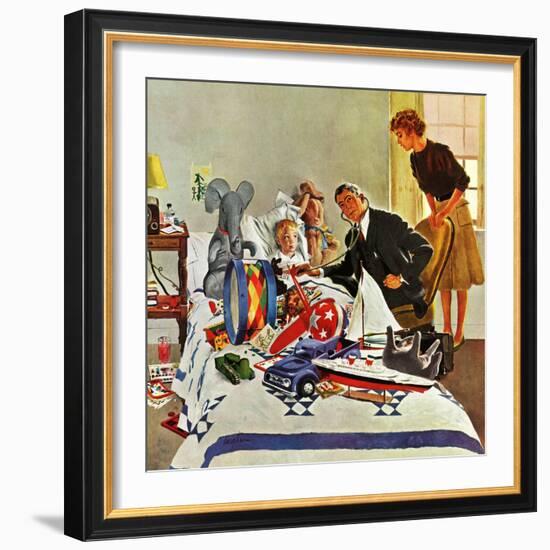 "Housecall," February 27, 1960-George Hughes-Framed Giclee Print