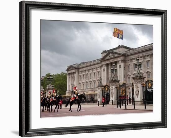 Household Cavalry at 2012 Trooping Colour Ceremony at Buckingham Palace, London, England-Adina Tovy-Framed Photographic Print