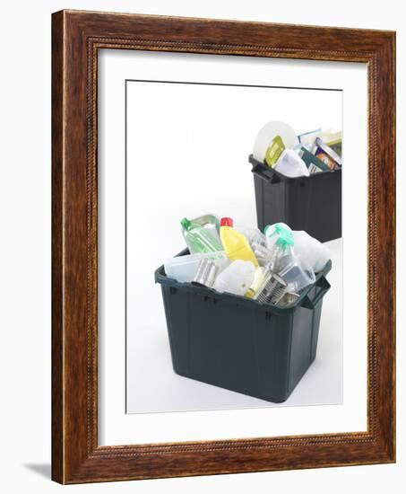 Household Recycling Boxes-Tek Image-Framed Photographic Print