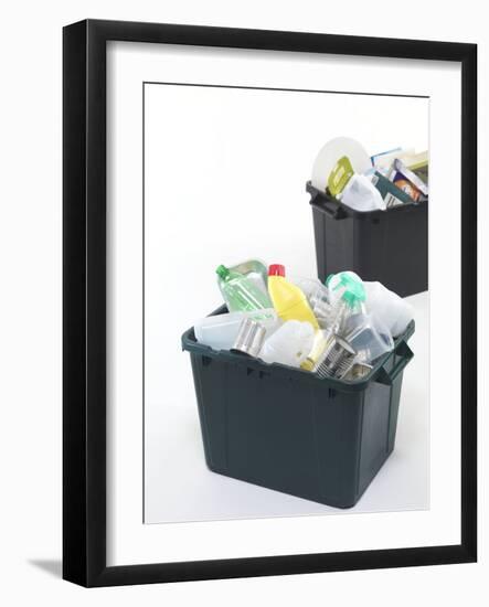 Household Recycling Boxes-Tek Image-Framed Photographic Print