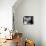 Housekeeper is Pushing a Puppy Away-null-Photo displayed on a wall