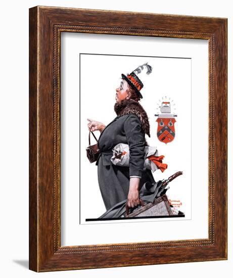 "Housekeeper", March 27,1920-Norman Rockwell-Framed Giclee Print