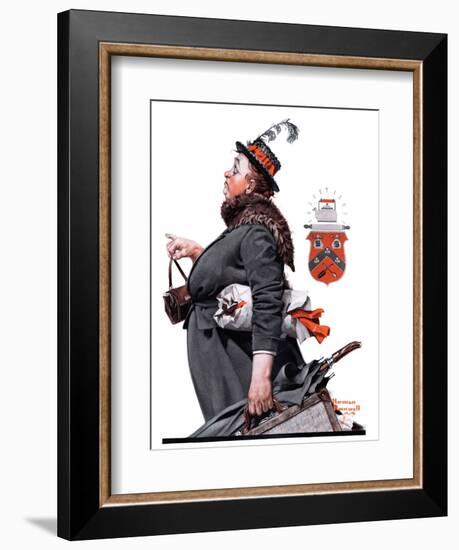 "Housekeeper", March 27,1920-Norman Rockwell-Framed Giclee Print