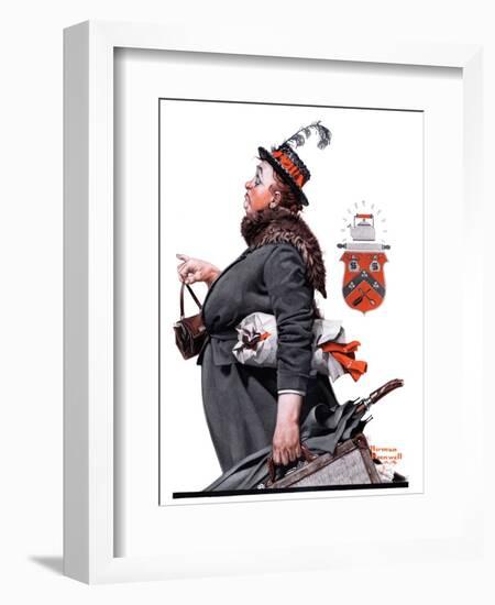 "Housekeeper", March 27,1920-Norman Rockwell-Framed Giclee Print