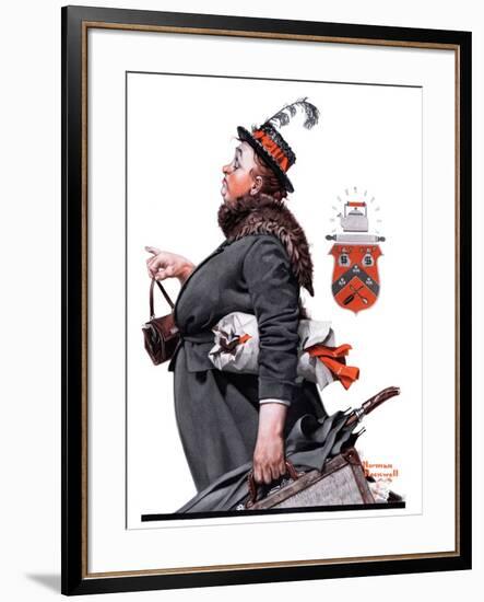 "Housekeeper", March 27,1920-Norman Rockwell-Framed Giclee Print