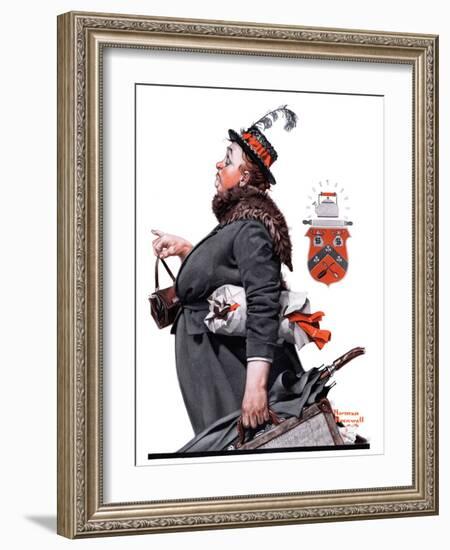 "Housekeeper", March 27,1920-Norman Rockwell-Framed Giclee Print