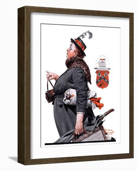 "Housekeeper", March 27,1920-Norman Rockwell-Framed Giclee Print