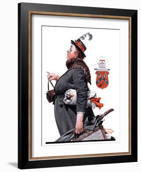 "Housekeeper", March 27,1920-Norman Rockwell-Framed Giclee Print