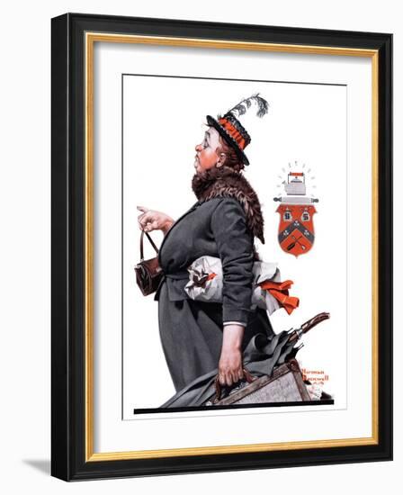 "Housekeeper", March 27,1920-Norman Rockwell-Framed Giclee Print