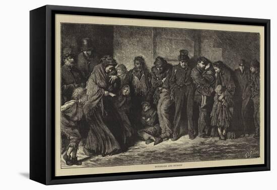 Houseless and Hungry-Sir Samuel Luke Fildes-Framed Premier Image Canvas