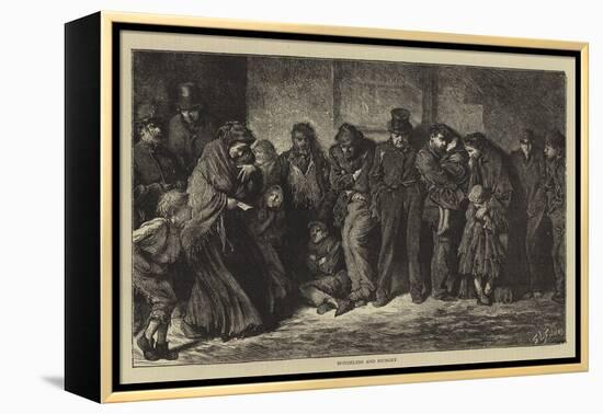 Houseless and Hungry-Sir Samuel Luke Fildes-Framed Premier Image Canvas