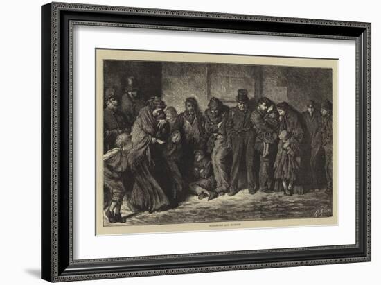 Houseless and Hungry-Sir Samuel Luke Fildes-Framed Giclee Print