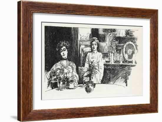 Housemaid Hovering-G C Wilmshurst-Framed Art Print