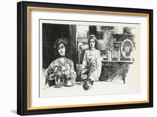 Housemaid Hovering-G C Wilmshurst-Framed Art Print