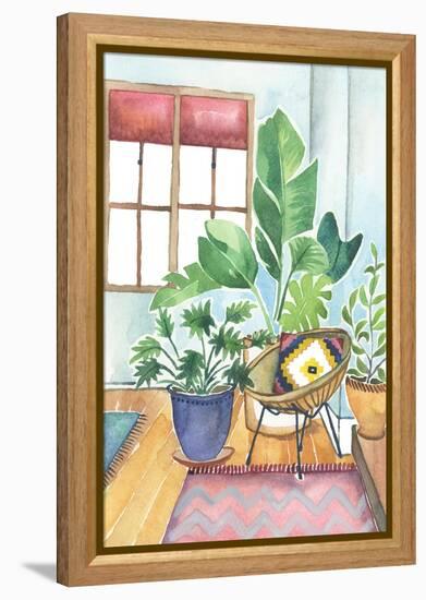 Houseplants-Elizabeth Rider-Framed Premier Image Canvas