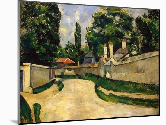 Houses Along a Road, C1881-Paul Cézanne-Mounted Giclee Print