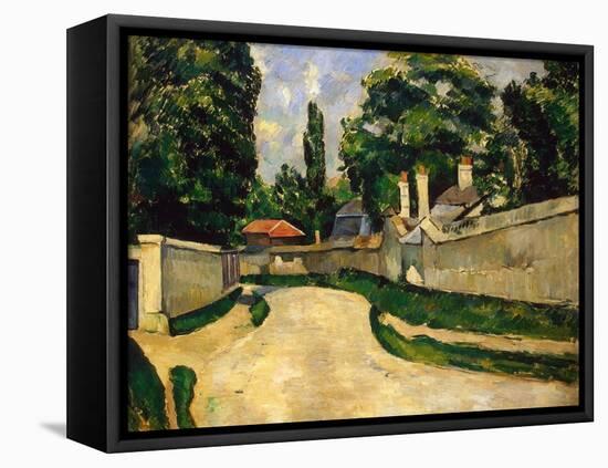 Houses Along a Road, C1881-Paul Cézanne-Framed Premier Image Canvas