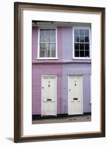 Houses Along Bridge Street Painted in Bright Colours, Bungay, Suffolk, England-Natalie Tepper-Framed Photo