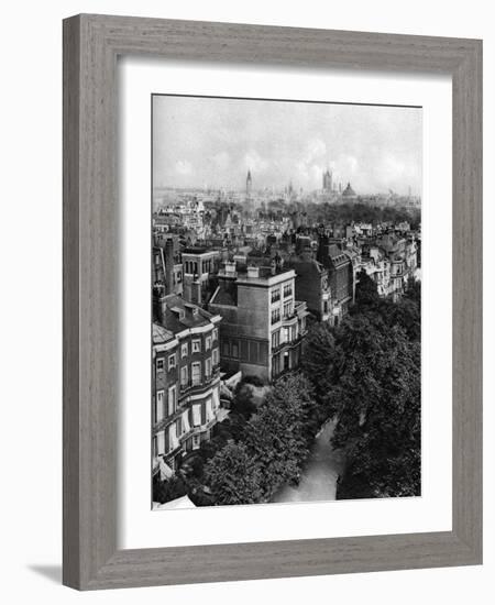 Houses Along Queen's Walk, Green Park, London, 1926-1927-McLeish-Framed Giclee Print