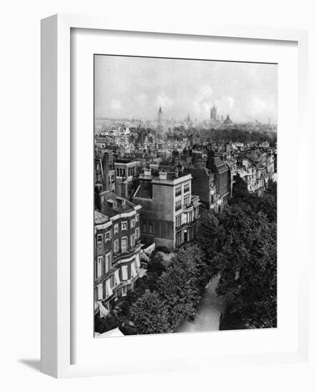 Houses Along Queen's Walk, Green Park, London, 1926-1927-McLeish-Framed Giclee Print