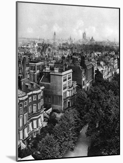 Houses Along Queen's Walk, Green Park, London, 1926-1927-McLeish-Mounted Giclee Print