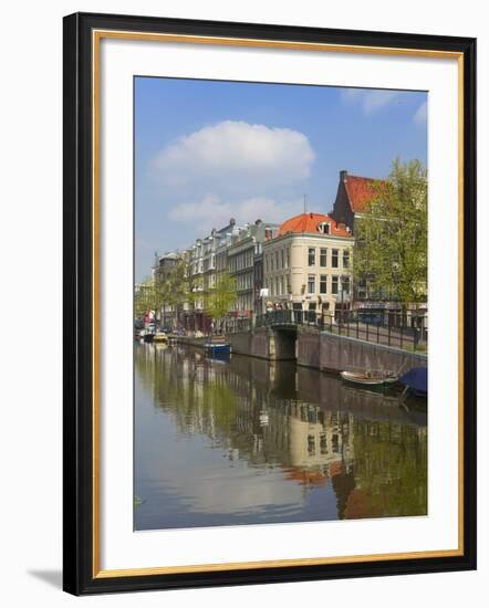 Houses Along the Canal, Amsterdam, Netherlands-Keren Su-Framed Photographic Print