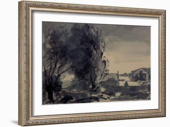 Houses among the Trees, 1902 (W/C on Paper)-Philip Wilson Steer-Framed Giclee Print