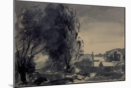 Houses among the Trees, 1902 (W/C on Paper)-Philip Wilson Steer-Mounted Giclee Print