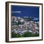 Houses and Coastline in the Town of Santa Cruz on the Island of Graciosa in the Azores, Portugal-David Lomax-Framed Photographic Print