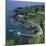 Houses and Rocky Coastline in the South of the Island of Sao Miguel in the Azores, Portugal-David Lomax-Mounted Photographic Print